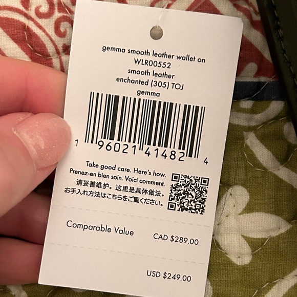 NWT Kate Spade Gemma Crossbody Enchanted Olive Green Purse Wallet - Picture 6 of 6